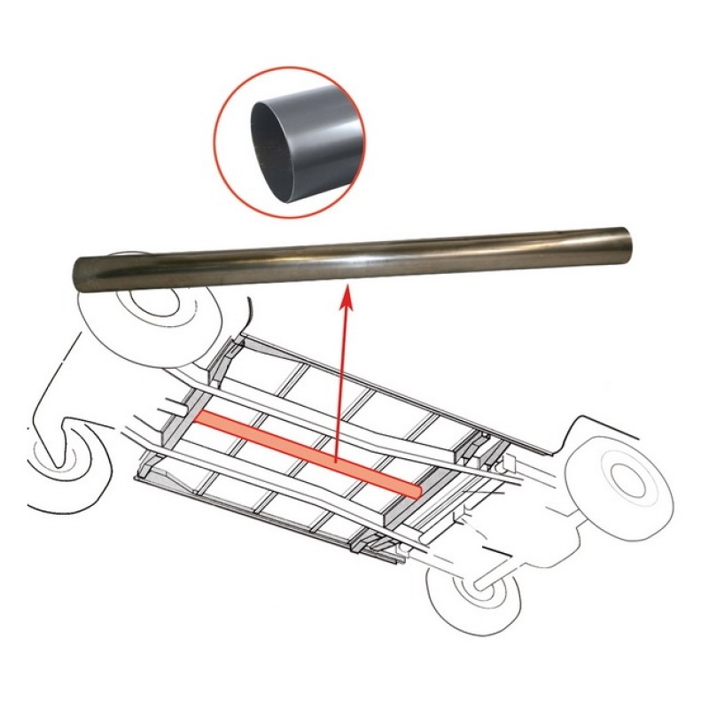 Canalisation de chauffage sous chassis diam. 89mm longueur 1270mm pour T2 8/72-