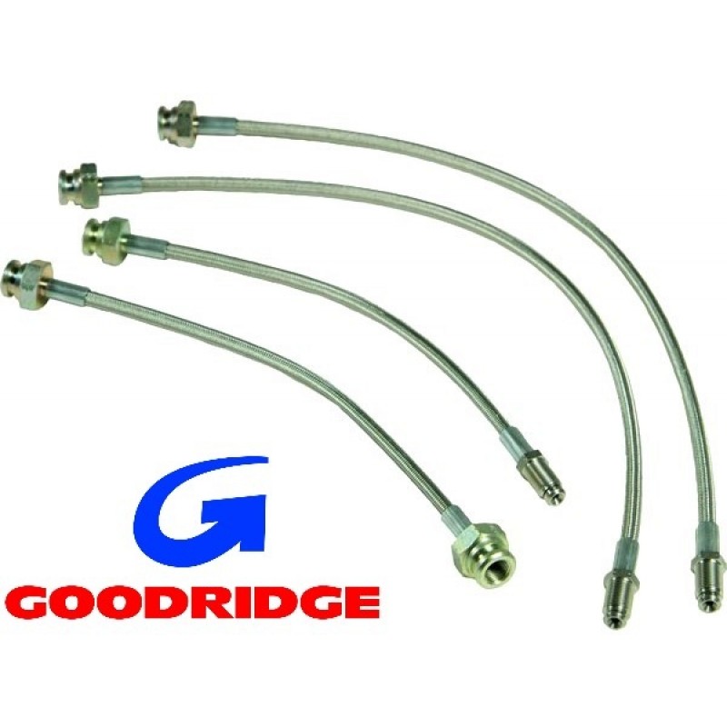 Set de 4 flexibles de frein renforcés GOODRIDGE pour T2 71-79