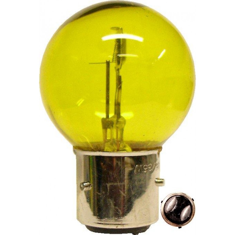 Ampoules effet vintage H4 100W 12V jaunes 2700K look ancien